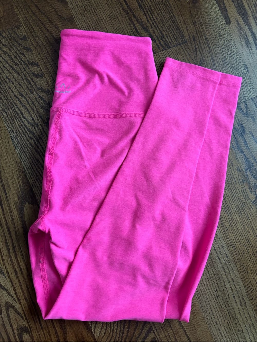 Beyond Yoga Spacedye Caught in the Midi High Waisted Leggings Small Bright Pink - Picture 3 of 5